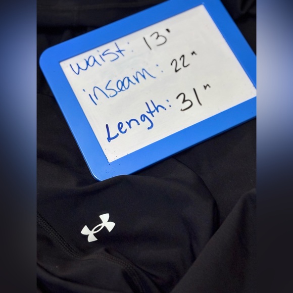 Under Armour HeatGear Compression Pants Women's Medium Black Tights EUC - Picture 5 of 6